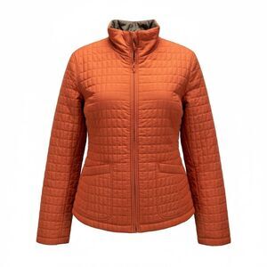 White Stag Women’s Quilted Jacket Large Burnt Orange Full Zip